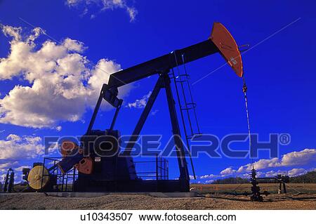 Stock Photo - An oil derrick. Fotosearch