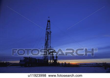 Stock Photo - An oil derrick. Fotosearch