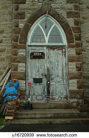 Stock Photo - An old church door. Fotosearch