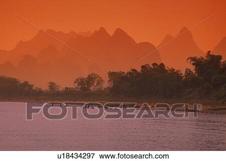 Asian sunset View Large Photo Image Stock Photo - Asian sunset. Fotosearch