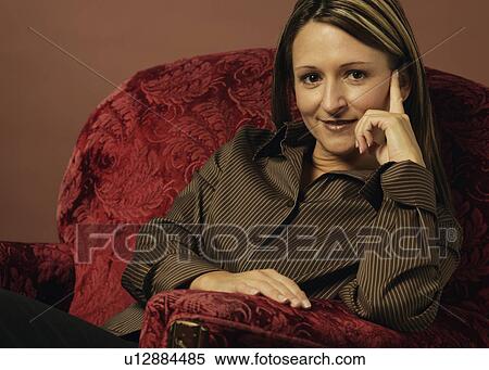 Stock Photography - Attractive brunette woman. Fotosearch
