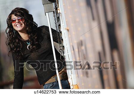 Attractive female model View Large Photo Image Stock Image - Attractive female model. Fotosearch