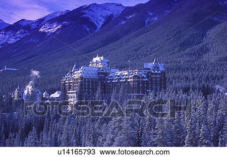 Banff Springs Hotel Banff National Park Alberta Canada View Large Photo Image Stock Image - Banff Springs Hotel Banff National Park Alberta Canada. Fotosearch