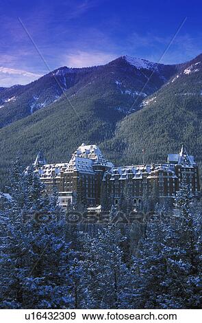 Banff Springs Hotel Banff National Park Alberta Canada View Large Photo Image Stock Photo - Banff Springs Hotel Banff National Park Alberta Canada. Fotosearch