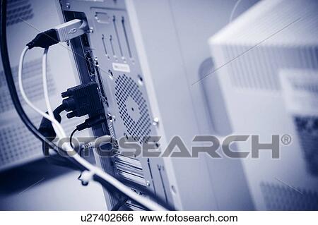 Behind the computer View Large Photo Image Stock Photograph - Behind the computer. Fotosearch