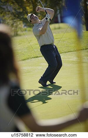 Stock Image - Birdie shot. Fotosearch