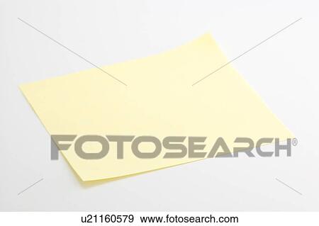 Blank post-it note View Large Photo Image Stock Photo - Blank post-it note. Fotosearch