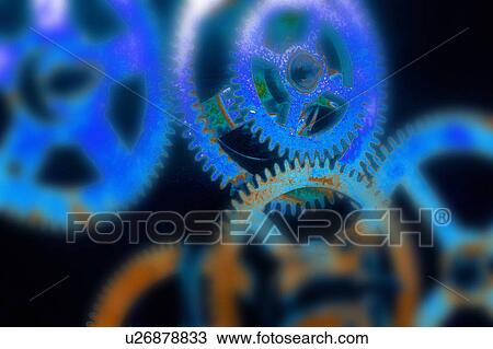 Blue gears View Large Photo Image Stock Image - Blue gears. Fotosearch