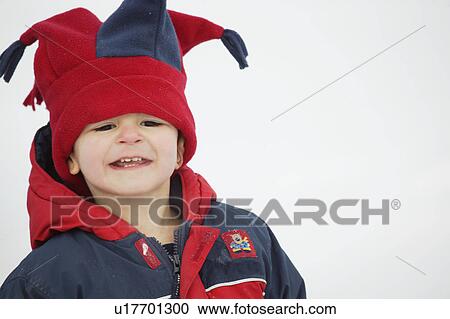 Stock Image - Boy outside. Fotosearch