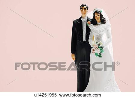 Bride and groom wedding cake decoration View Large Photo Image Stock Photography - Bride and groom wedding cake decoration. Fotosearch