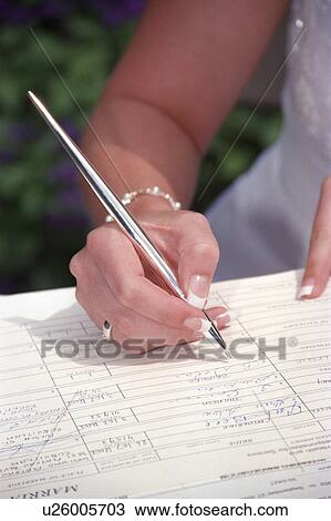 Bride singing register View Large Photo Image Stock Image - Bride singing register. Fotosearch