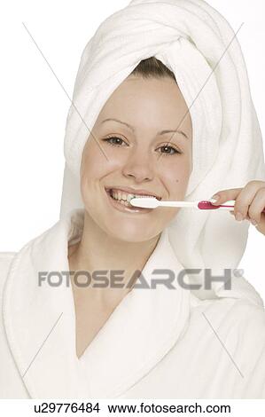 Brushing teeth View Large Photo Image Picture - Brushing teeth. Fotosearch