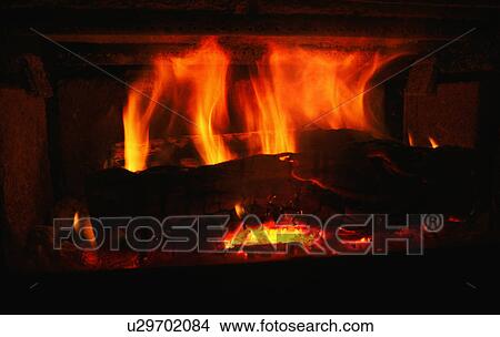 Picture - Burning fire. Fotosearch