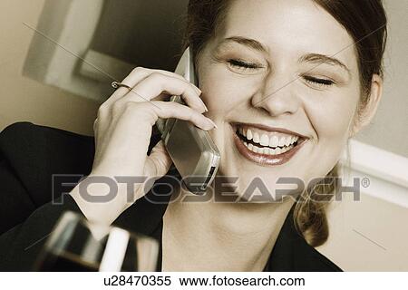Chatting on cell phone View Large Photo Image Stock Photography - Chatting on cell phone. Fotosearch