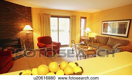 Cheerful family room View Large Photo Image Stock Image - Cheerful family room. Fotosearch