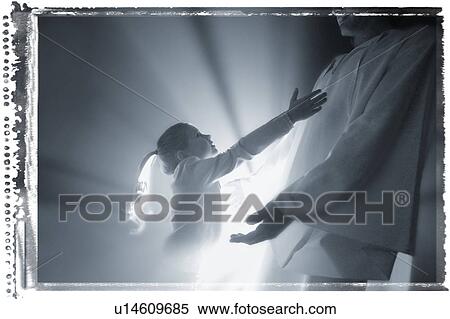 Child runs into the arms of Jesus View Large Photo Image Stock Photography - Child runs into the arms of Jesus. Fotosearch