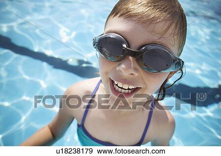 Child wears goggles View Large Photo Image Stock Photo - Child wears goggles. Fotosearch