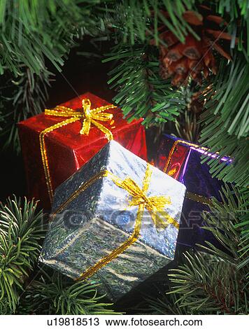 Stock Image - Christmas tree ornaments. Fotosearch