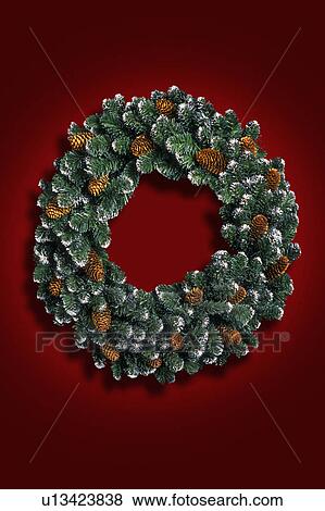Christmas wreath View Large Photo Image Stock Photo - Christmas wreath. Fotosearch