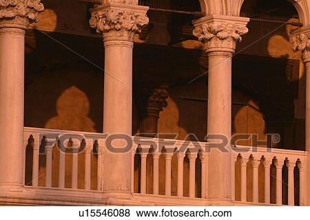 Close-up of Doge's Palace in warm tones Venice Italy View Large Photo Image Stock Photo - Close-up of Doge's Palace in warm tones Venice Italy. Fotosearch