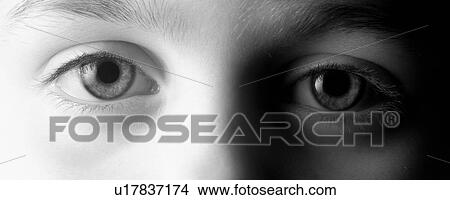 Picture - Closeup of child's eyes. Fotosearch