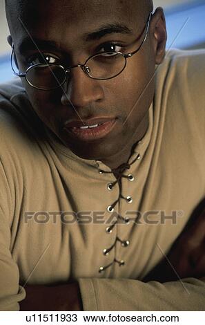 Stock Image - Closeup of man. Fotosearch
