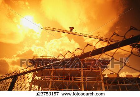 Construction site View Large Photo Image Stock Photo - Construction site. Fotosearch