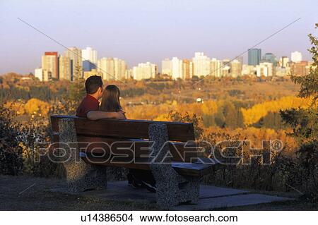 Couple enjoys the view View Large Photo Image Picture - Couple enjoys the view. Fotosearch