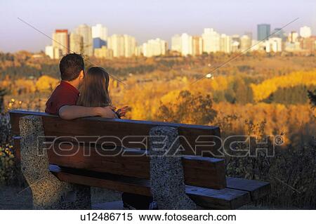 Couple enjoys the view View Large Photo Image Stock Photography - Couple enjoys the view. Fotosearch