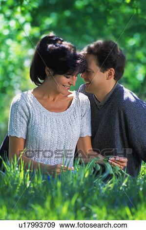 Couple in park View Large Photo Image Stock Photo - Couple in park. Fotosearch