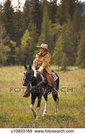 Stock Photo - Cowboy Southern Alberta California. Fotosearch