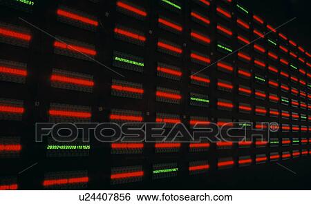 Stock Photograph - Digital time in binary code. Fotosearch
