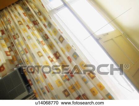 Stock Image - Doorway and curtain. Fotosearch