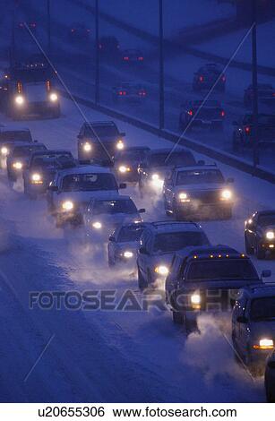 Driving in winter View Large Photo Image Stock Photograph - Driving in winter. Fotosearch