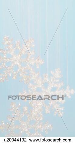 Stock Image - Falling snowflakes. Fotosearch