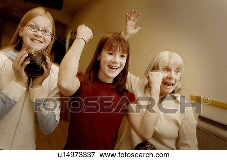 Family bowling View Large Photo Image Stock Photo - Family bowling. Fotosearch