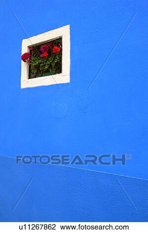 Flowers on window sill of a colorful home on the Island of Burano Venetian Lagoon Italy View Large Photo Image Stock Image - Flowers on window sill of a colorful home on the Island of Burano Venetian Lagoon Italy. Fotosearch