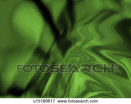 Stock Photo - Green swirls. Fotosearch