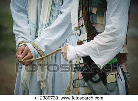 Guard leading Jesus View Large Photo Image Stock Photo - Guard leading Jesus. Fotosearch