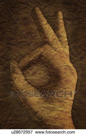 Hand symbol View Large Photo Image Stock Photo - Hand symbol. Fotosearch