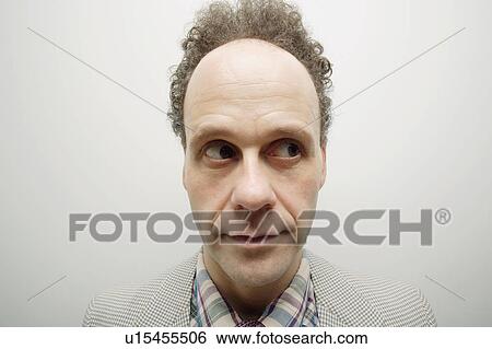 Head and shoulders of strange man View Large Photo Image Stock Photograph - Head and shoulders of strange man. Fotosearch