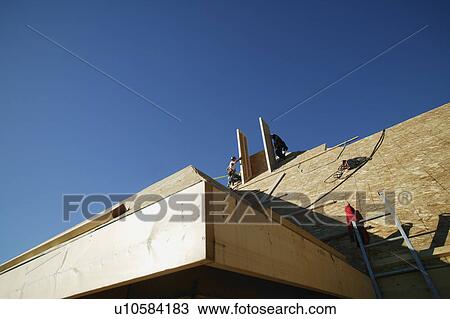House construction View Large Photo Image Stock Image - House construction. Fotosearch