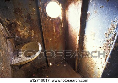 Stock Photo - Interior of derelict boat. Fotosearch