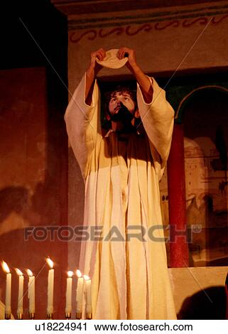 Stock Image - Jesus and breaking bread. Fotosearch