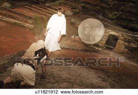 Stock Image - Jesus appears to Mary. Fotosearch