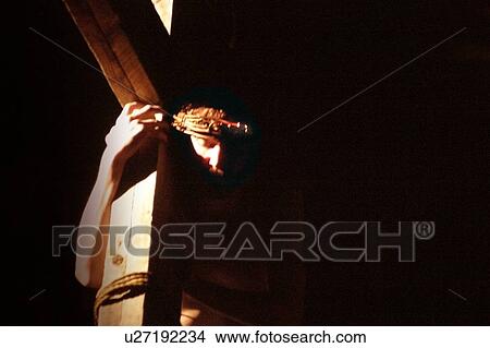 Picture - Jesus bears the cross. Fotosearch