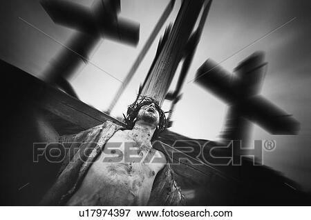 Jesus is crucified View Large Photo Image Stock Photo - Jesus is crucified. Fotosearch