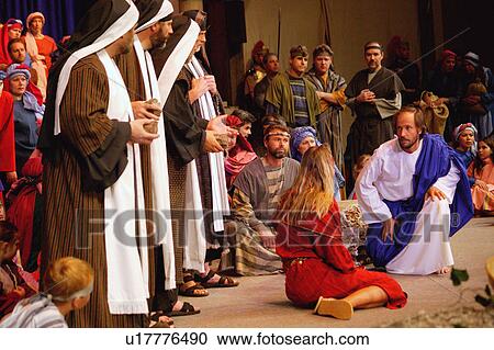 Jesus speaks with adulteress View Large Photo Image Stock Image - Jesus speaks with adulteress. Fotosearch