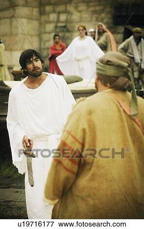 Stock Photo - Jesus talking to disciple. Fotosearch
