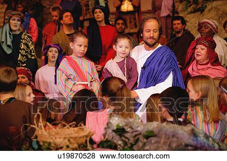 Jesus with children View Large Photo Image Stock Photo - Jesus with children. Fotosearch